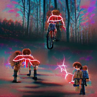 AI Interpretation of Stranger Things Title