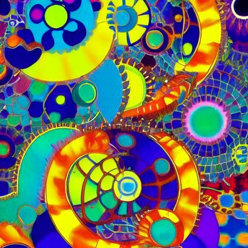 Kaleidoscopic River of Time by Takashi Murakami