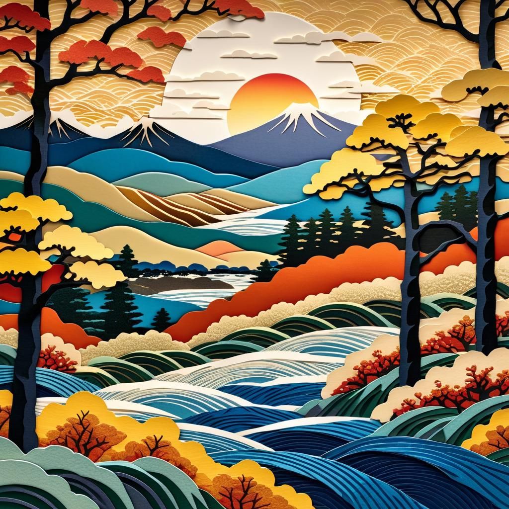 a paper collage