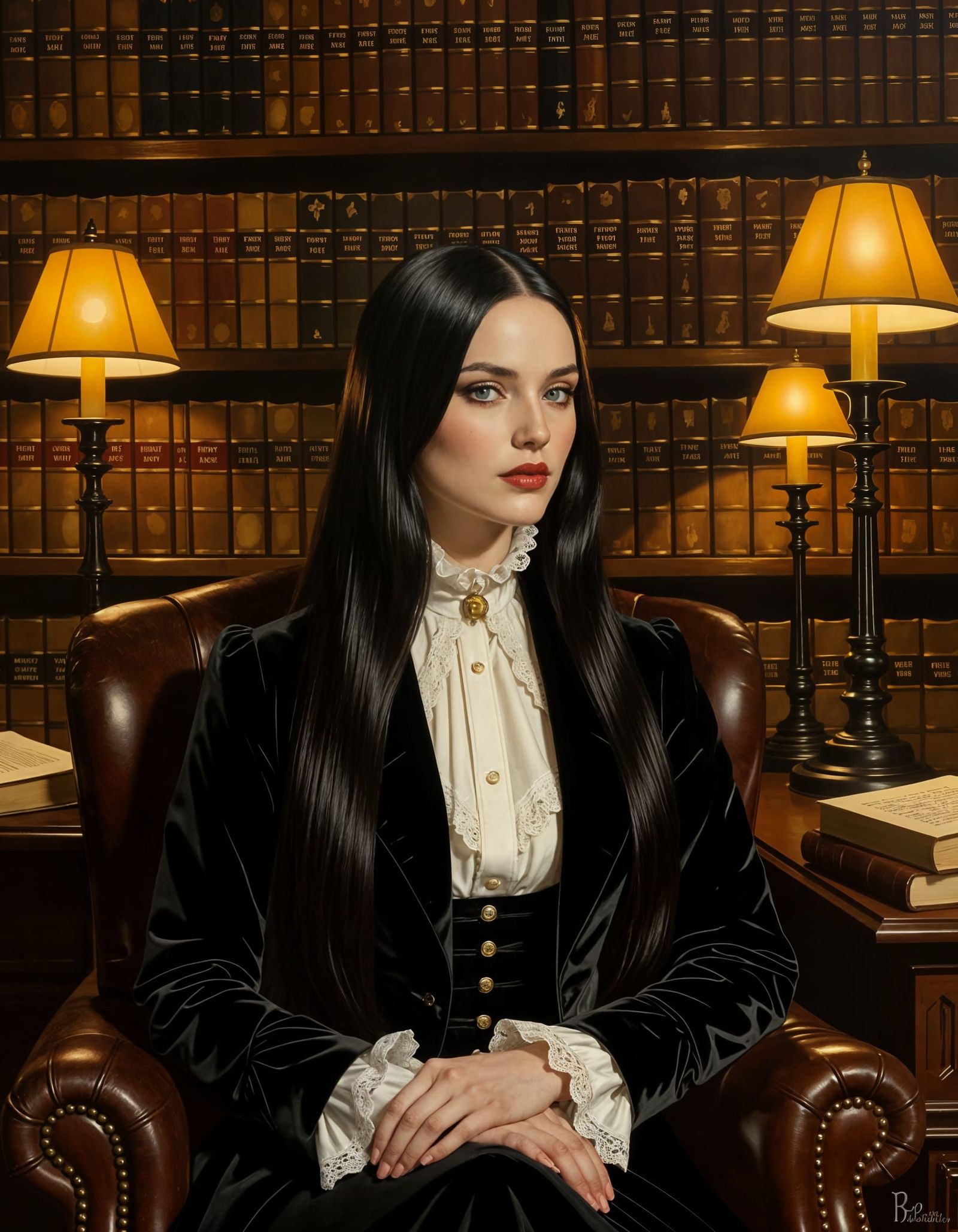 Elegant Portrait of a Gothic Student
