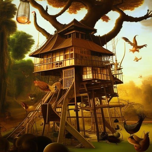 Chicken COOP TREEHOUSE