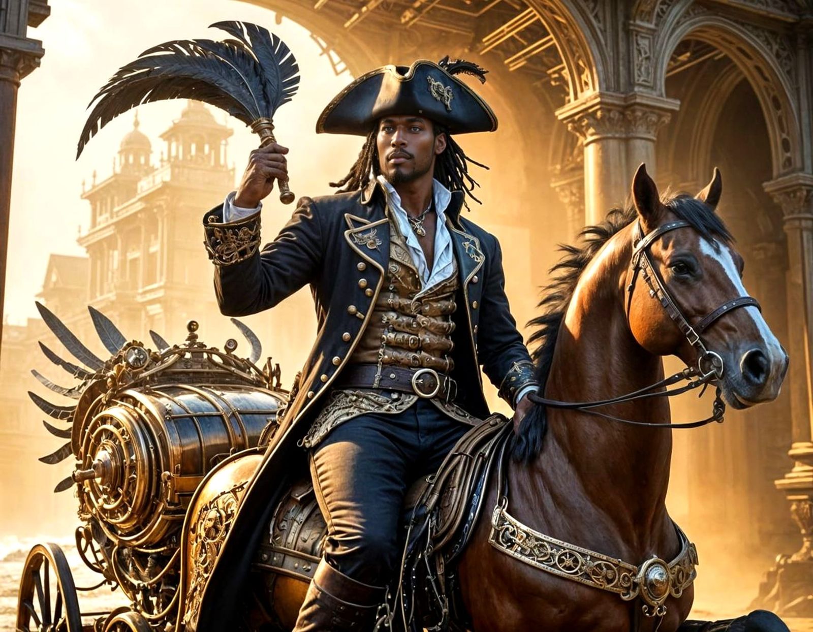 Steampunk Pirate Master of the Gears