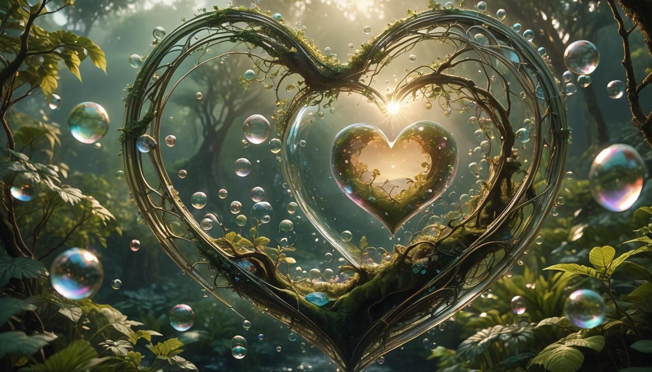 Heart of Nature: Digital Matte Painting with Sacred Geometry