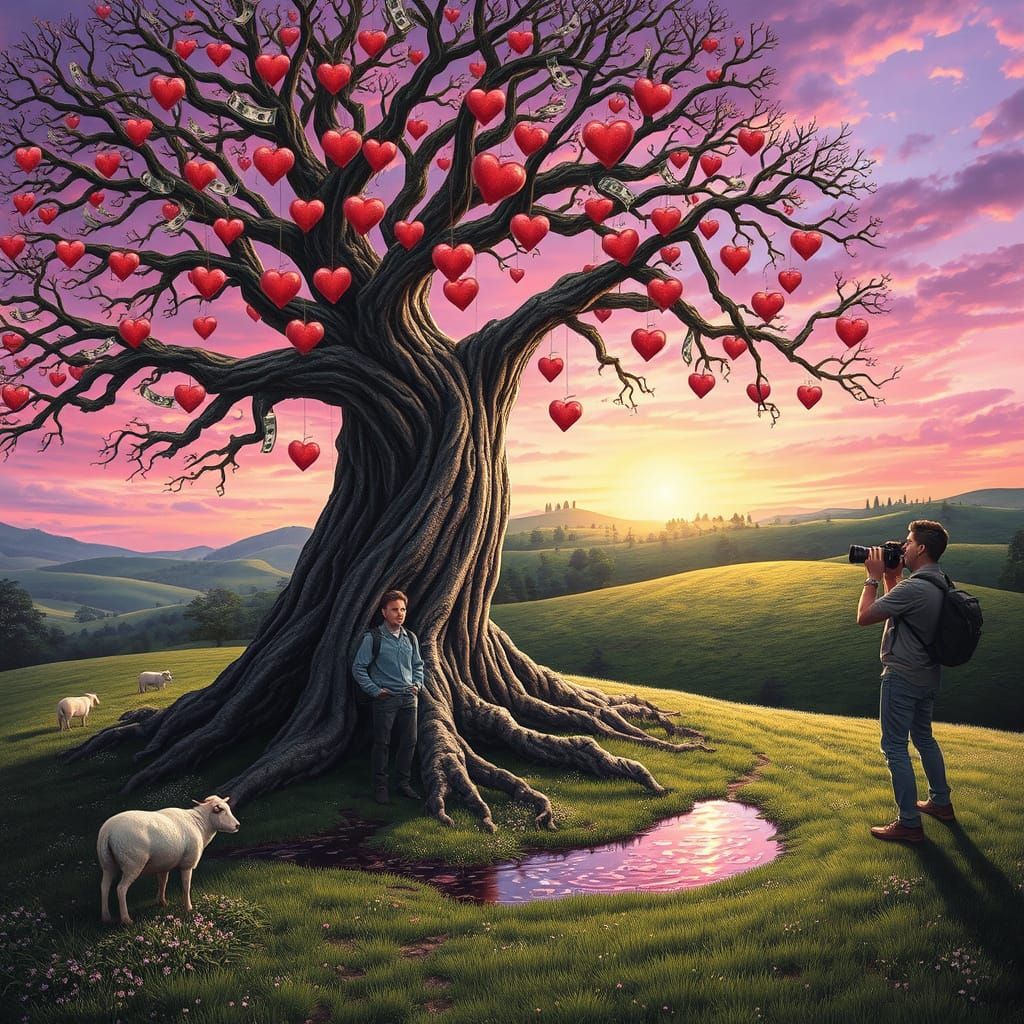 Ancient Magical Tree of Wishes and Abundance