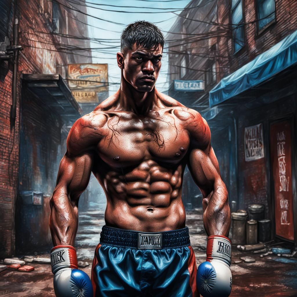 Bare Knuckle Boxers Clash in Alleyway