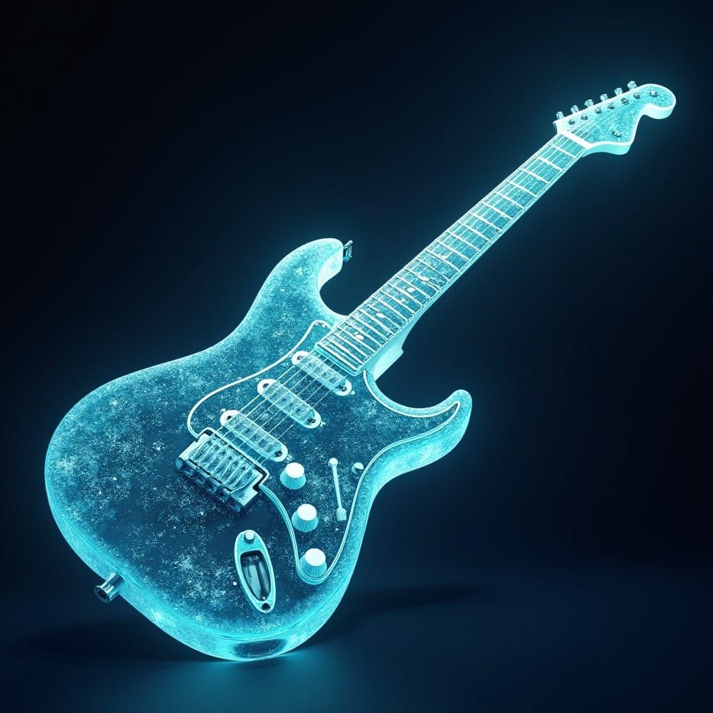 Water Guitar: Surrealistic Hybrid of Music and Liquid