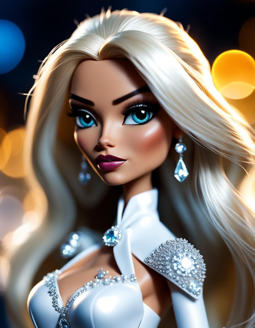Emma Frost as Bratz Doll with Volumetric Lighting