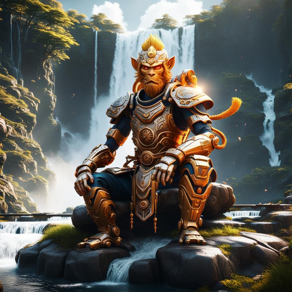 Sun Wukong in Sci-Fi Mech Detail