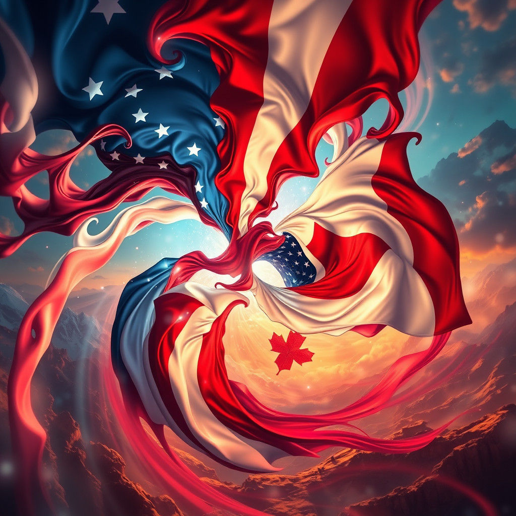 Flags United: A Colorful Blend of Nations