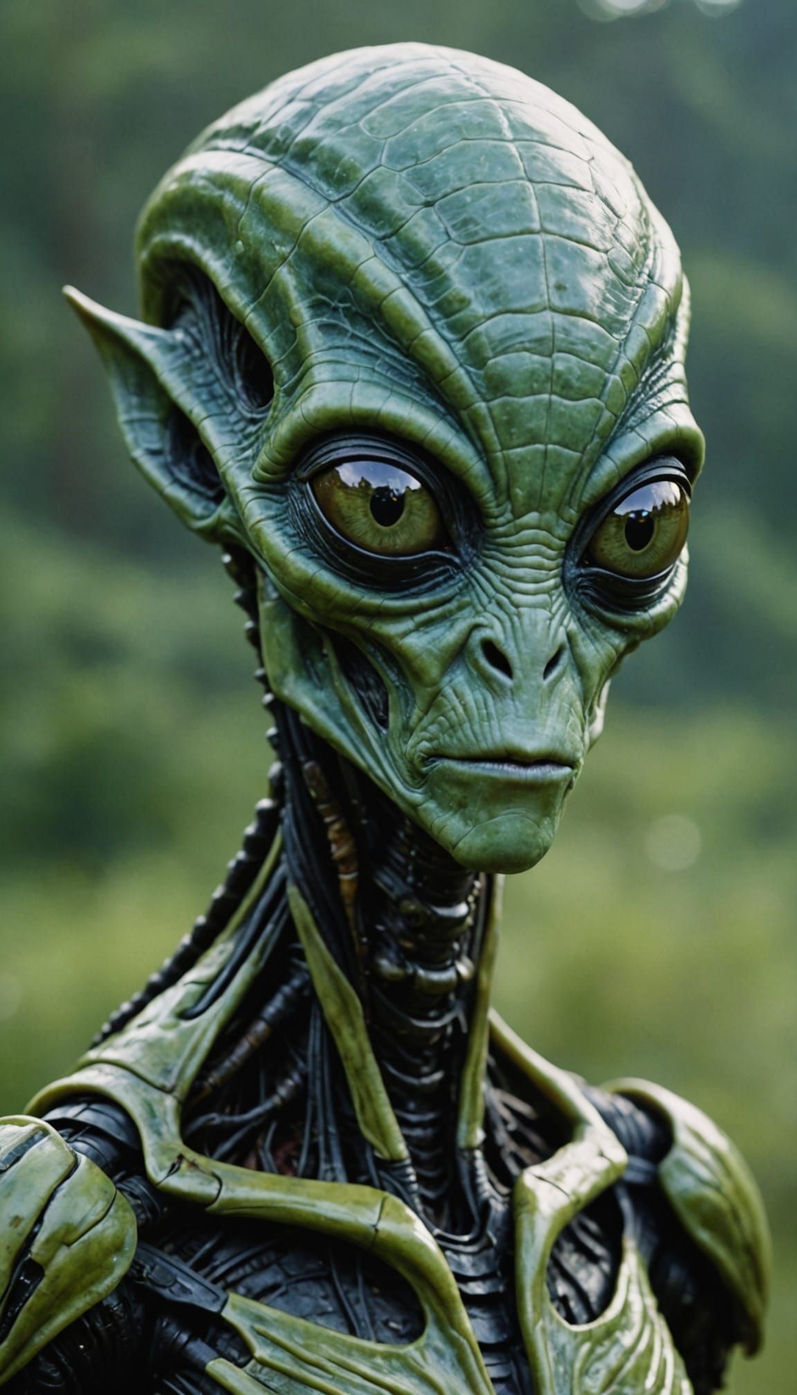 Majestic Alien Species in Documentary Photography Style