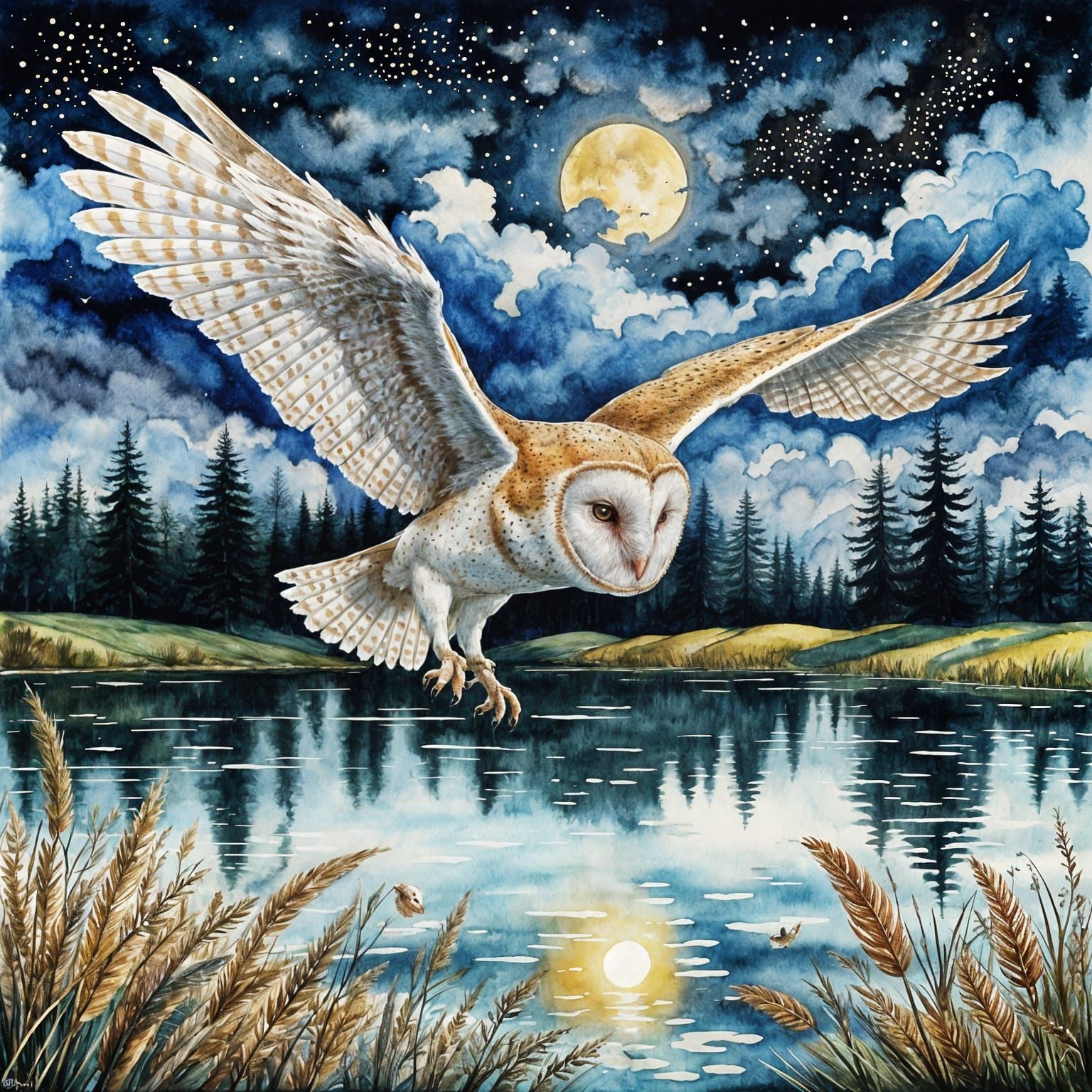 Hunting by moonlight