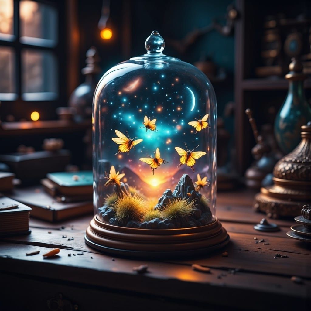 Lightning Bugs Dance in Apothecary Jar