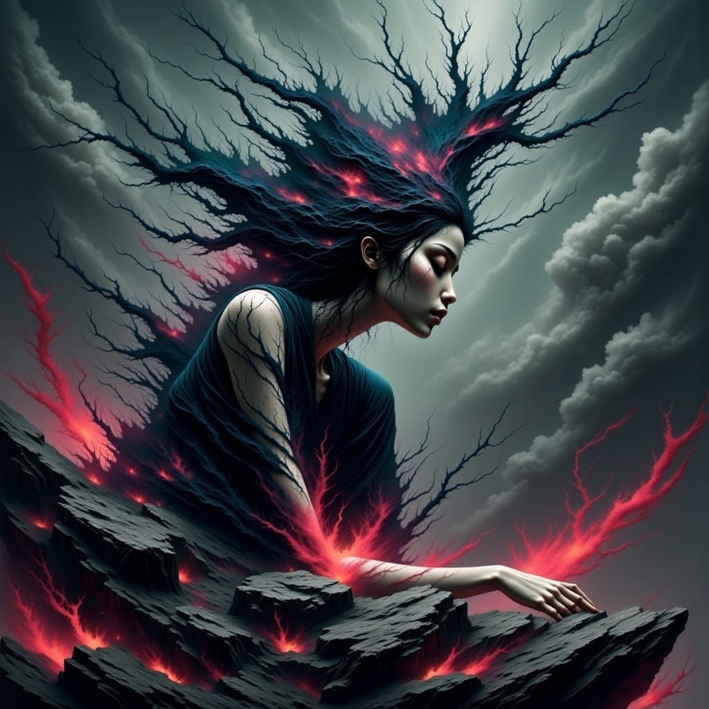 Dangerous Encounter: A Surreal AI Interpretation