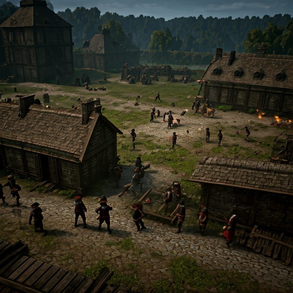 Age of Empires 3 Barracks Scene in Cinematic 3D