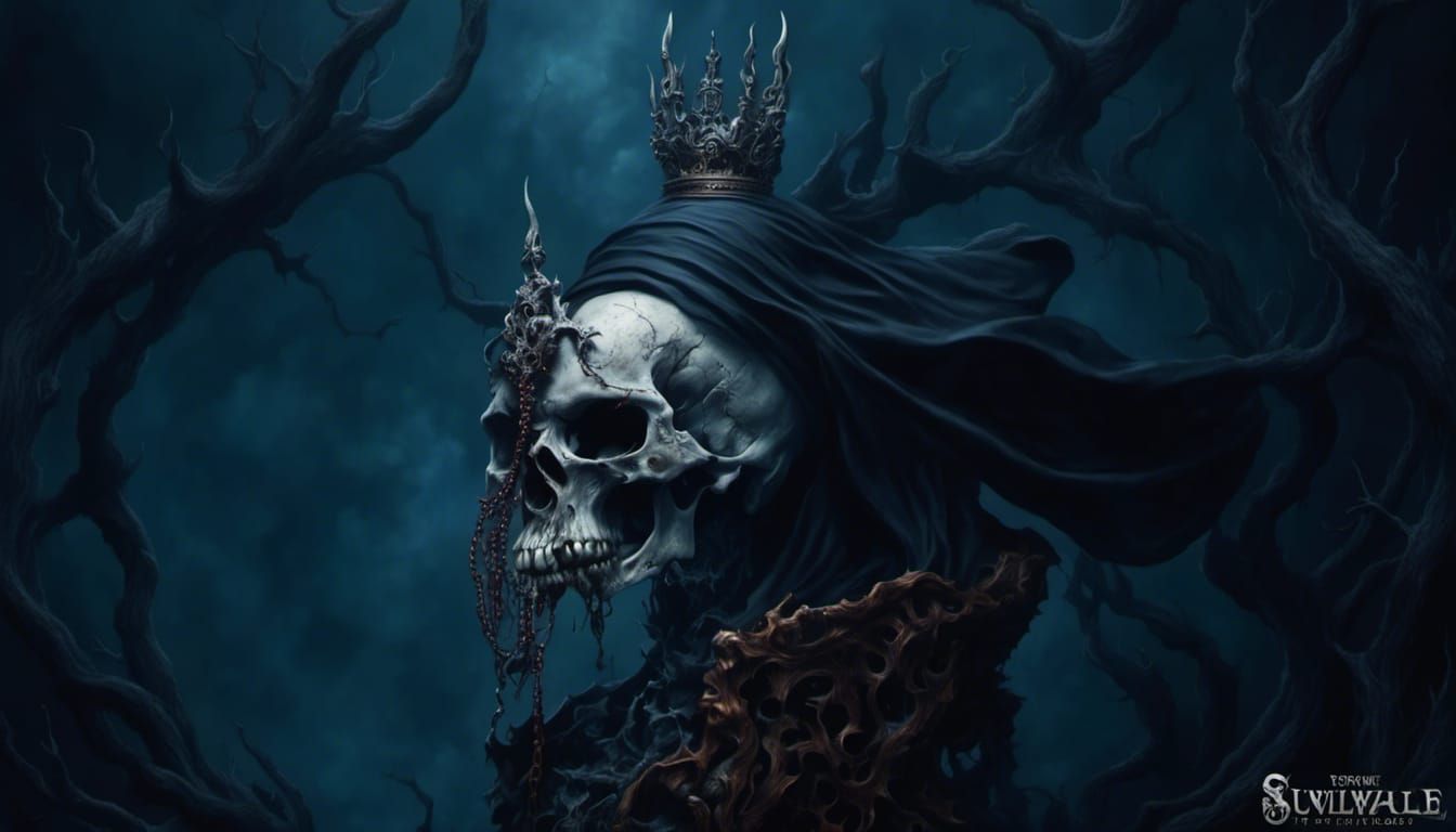 Hyperrealistic Demonic Skull in Extreme Detail