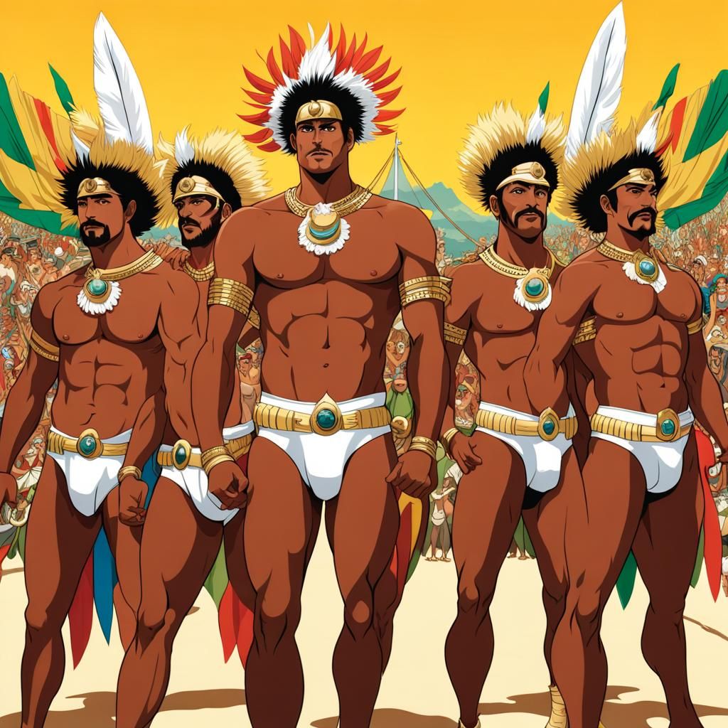 Brazilian Carnaval in Rio: Miyazaki Anime Style