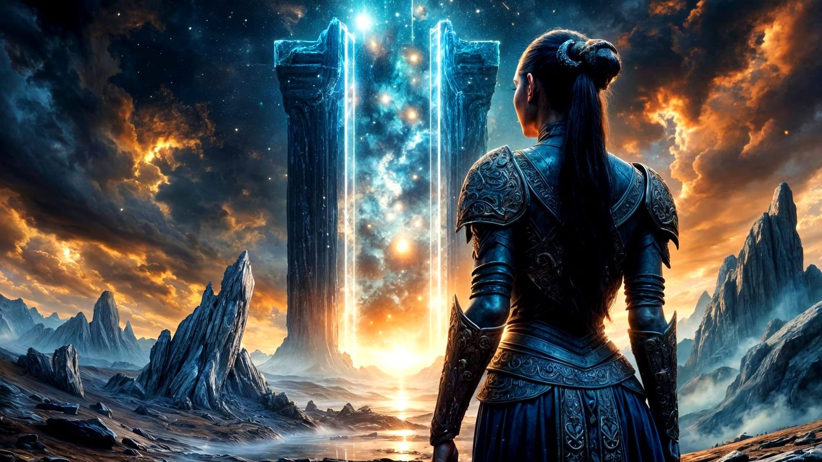 Ancient Warrior Queen at Crystalline Gateway