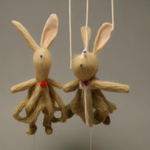 String Art: Mad Rabbit Sculpture