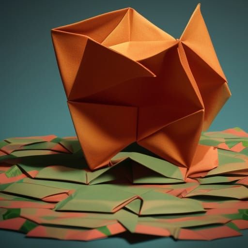 Origami Paper Money Papercraft in 8K