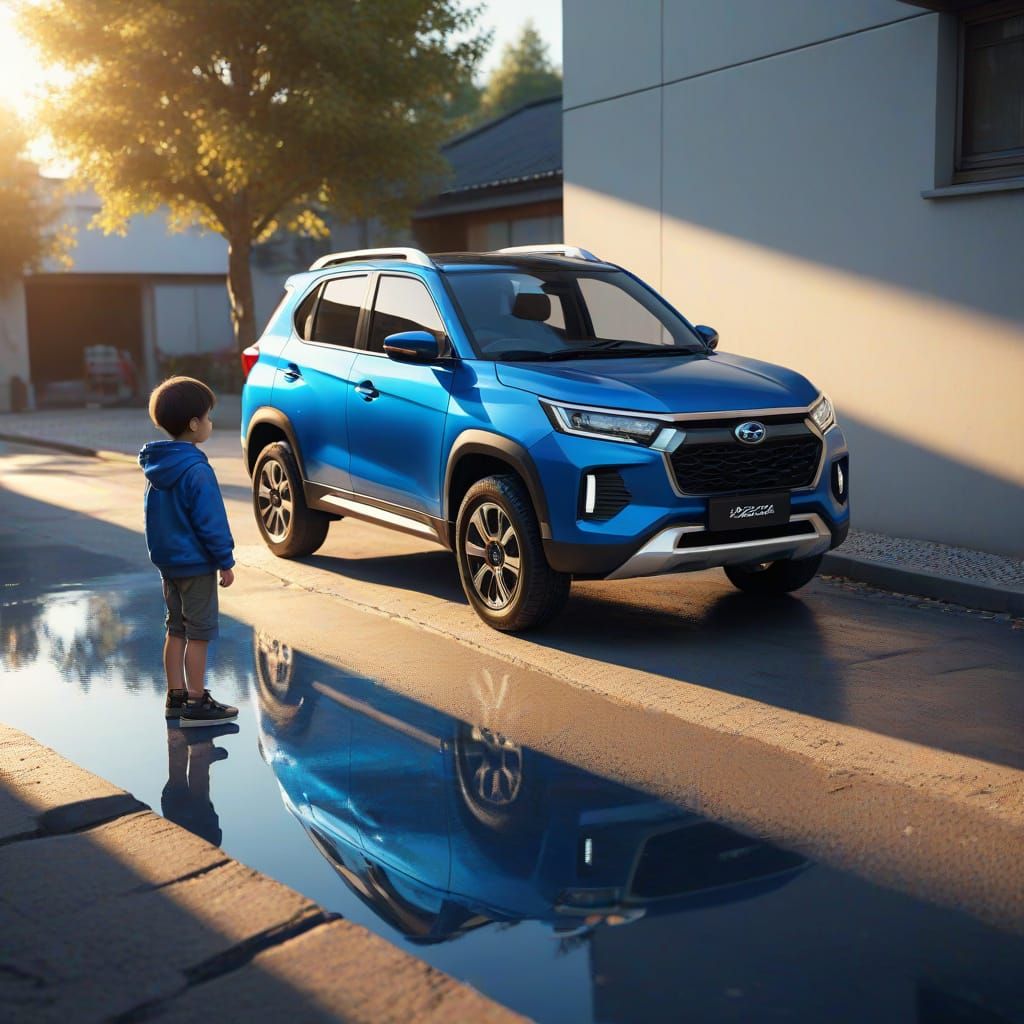 Metallic Blue Daihatsu Terios Automotive Concept