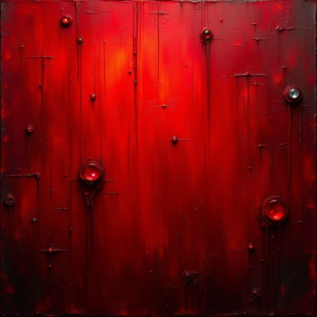 Dark, Velvety Crimson Background in Cyberpunk Style