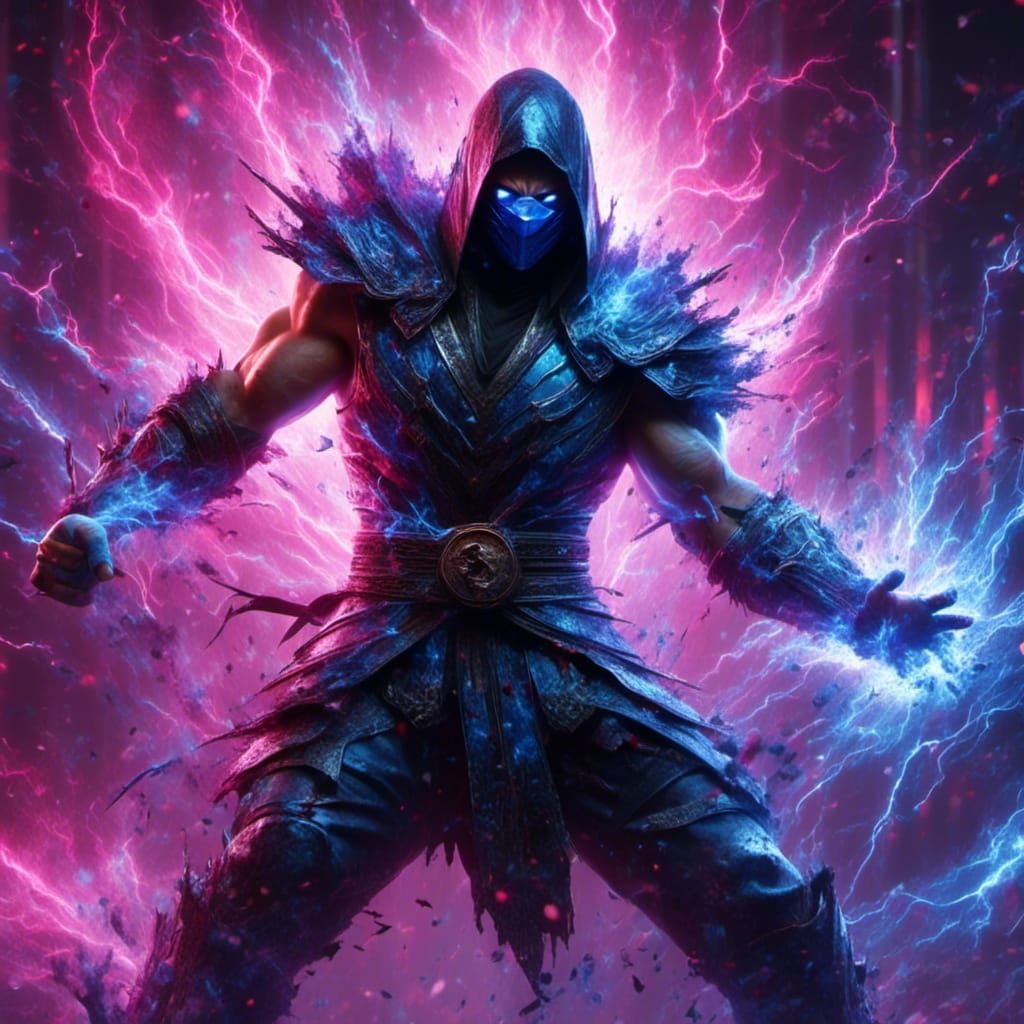 Shredder as Sub-Zero: Hyperdetailed 8K Portrait