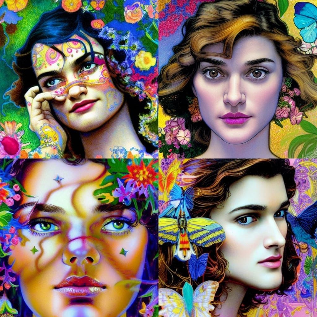 Hyperrealistic Portrait with Pointillist Shading