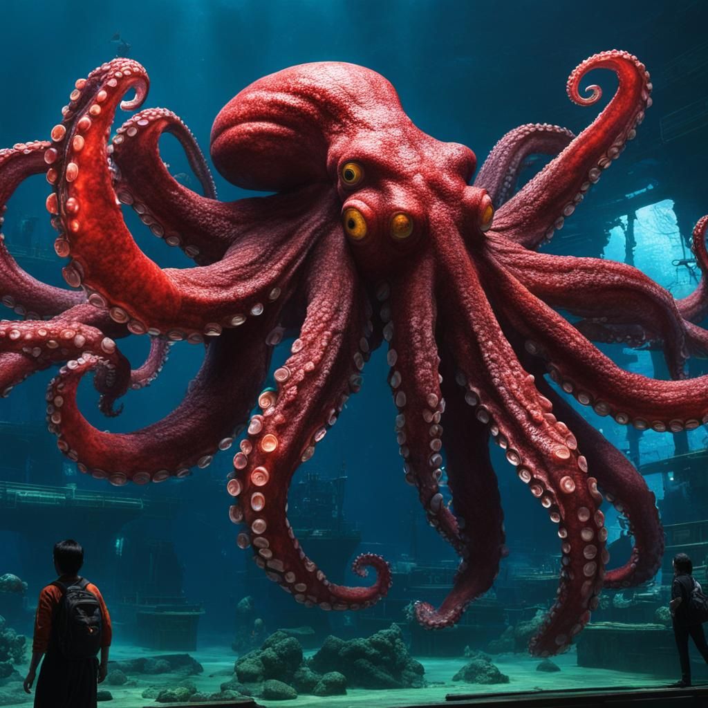 Akkorokamui: Giant Octopus Attacks Ship