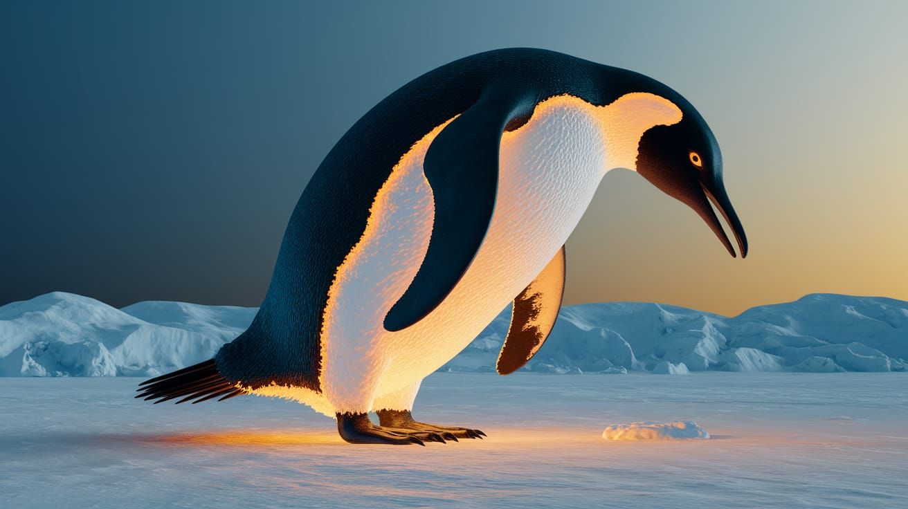 Glowing Penguin