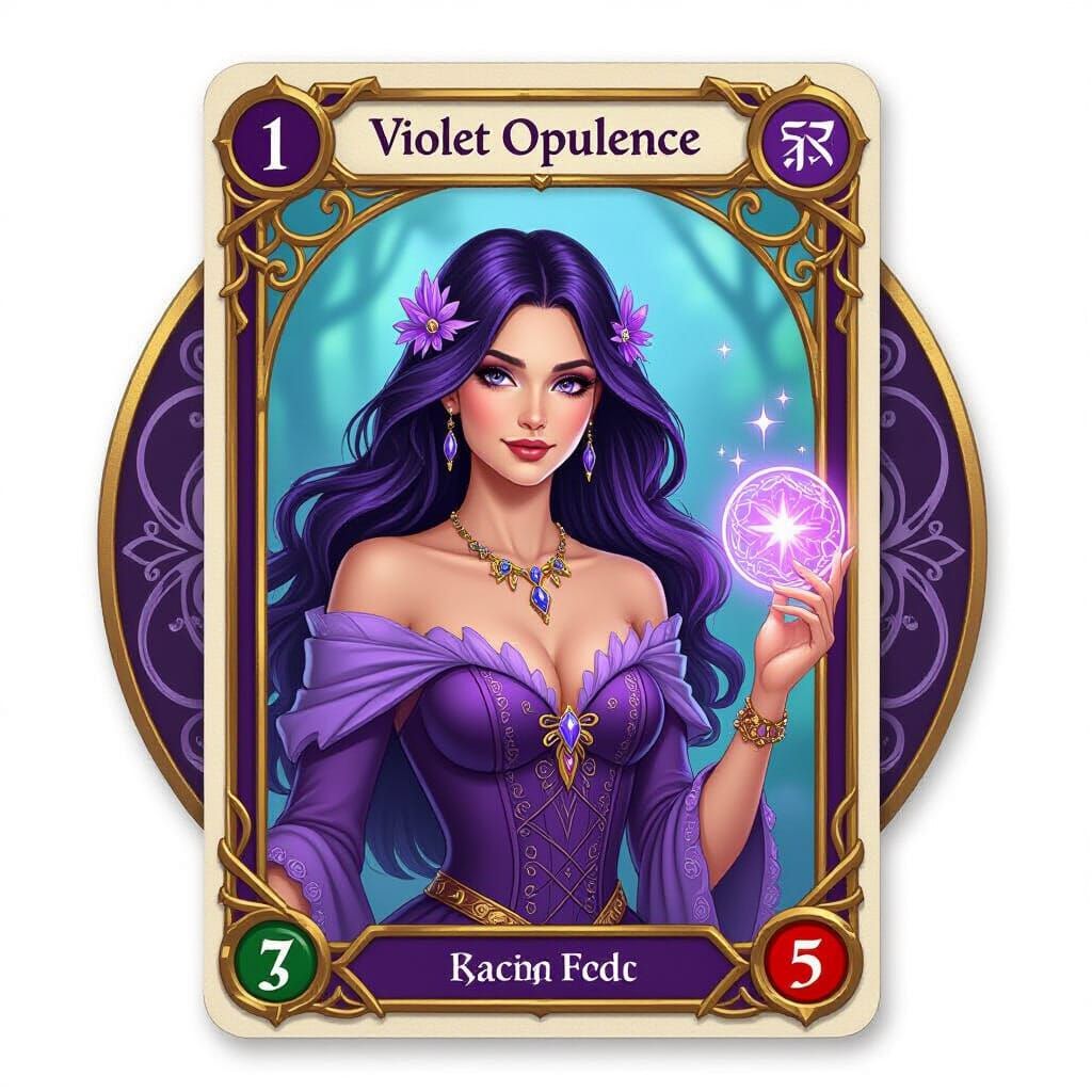 Violet Opulence Magic Trading Card Art