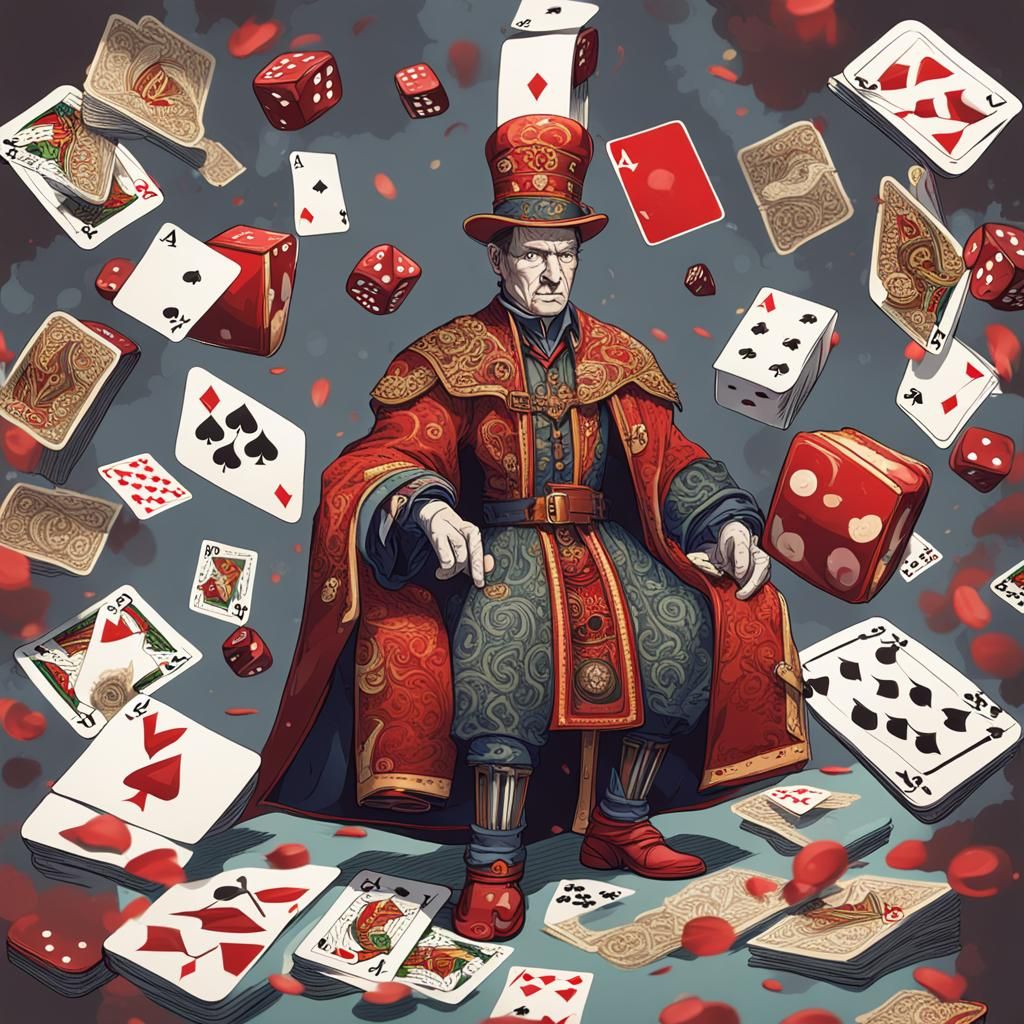Personified Deity Playing Cards and Dice