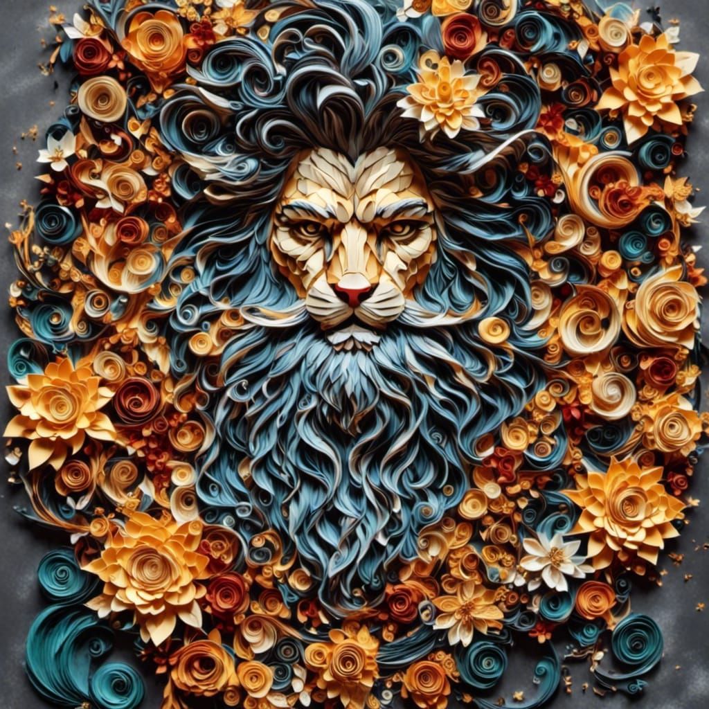 Stunning Quilled Folk Art with Mythical Motifs