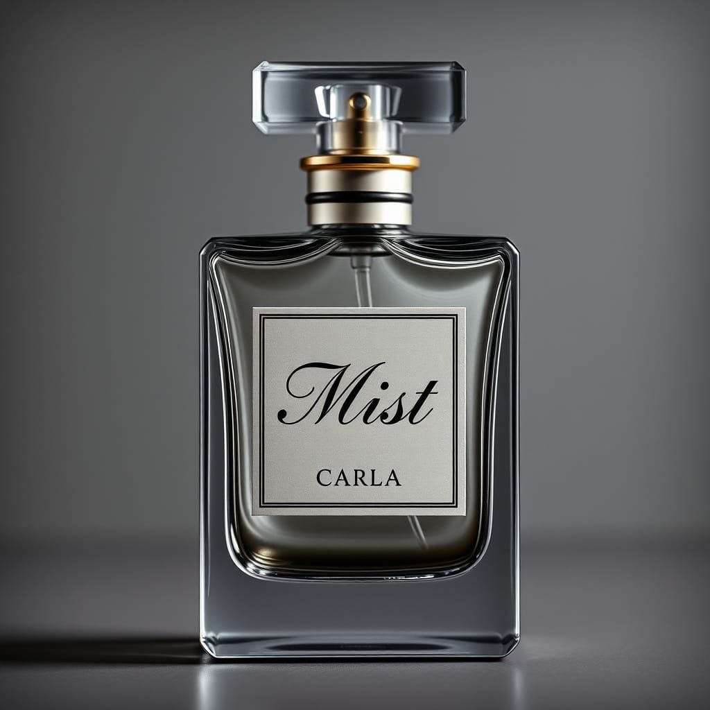 Exquisite Perfume Bottle with Elegant 'Mist' Label