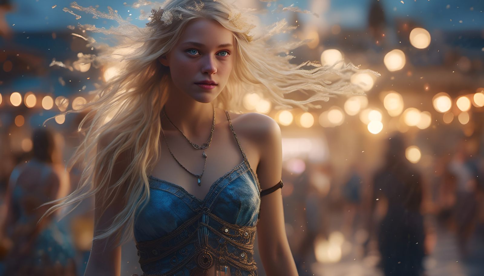 Nordic Princess Portrait in Hyperreal Photorealism