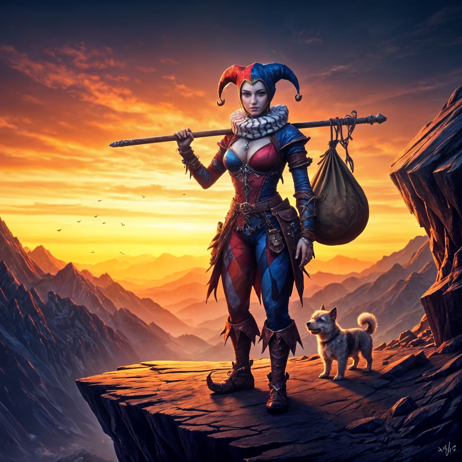 Enchanting Jesteress Embarks on Whimsical Journey