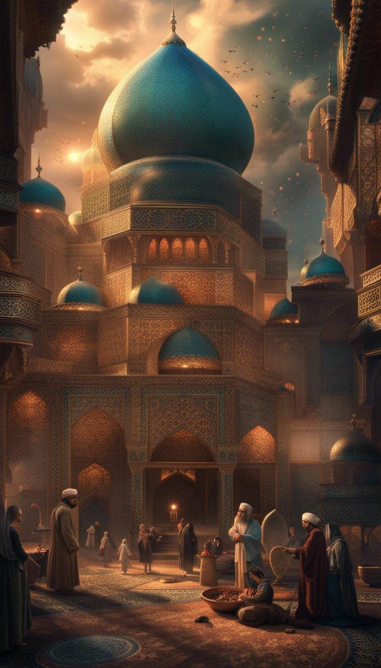 Epic Digital Painting of Jalaluddin Rumi