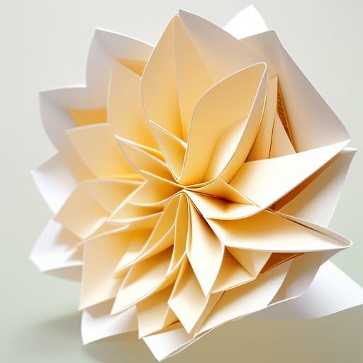 Origami Paper Folds: Delicate Textures in Digital Art