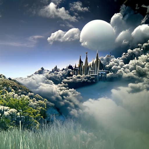 Heavenly Elysium: Detailed Matte Painting