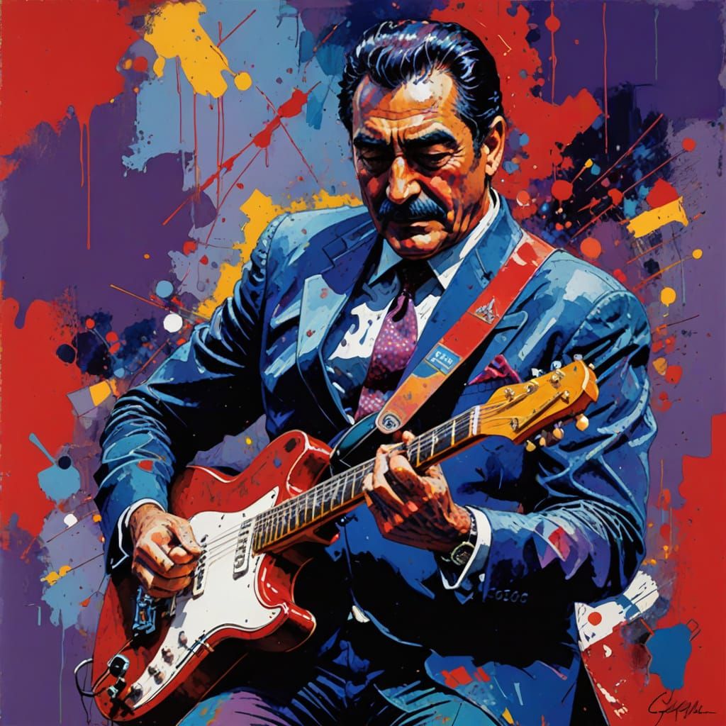 Surreal Blues Cityscape at Sunset