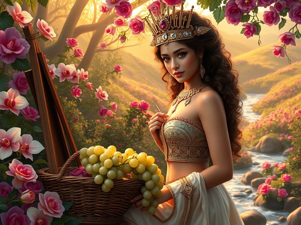 Regal Fantasy Princess Paints in Lush Forest Glen