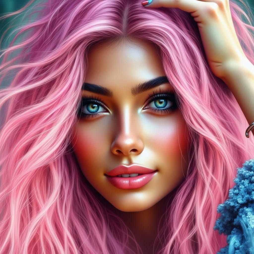 Model on Vogue Cover in Futuristic Fashion