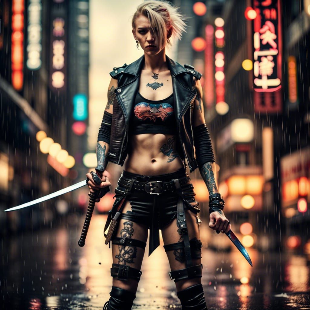 Female Solo-Cyborg-Slamdance Blades