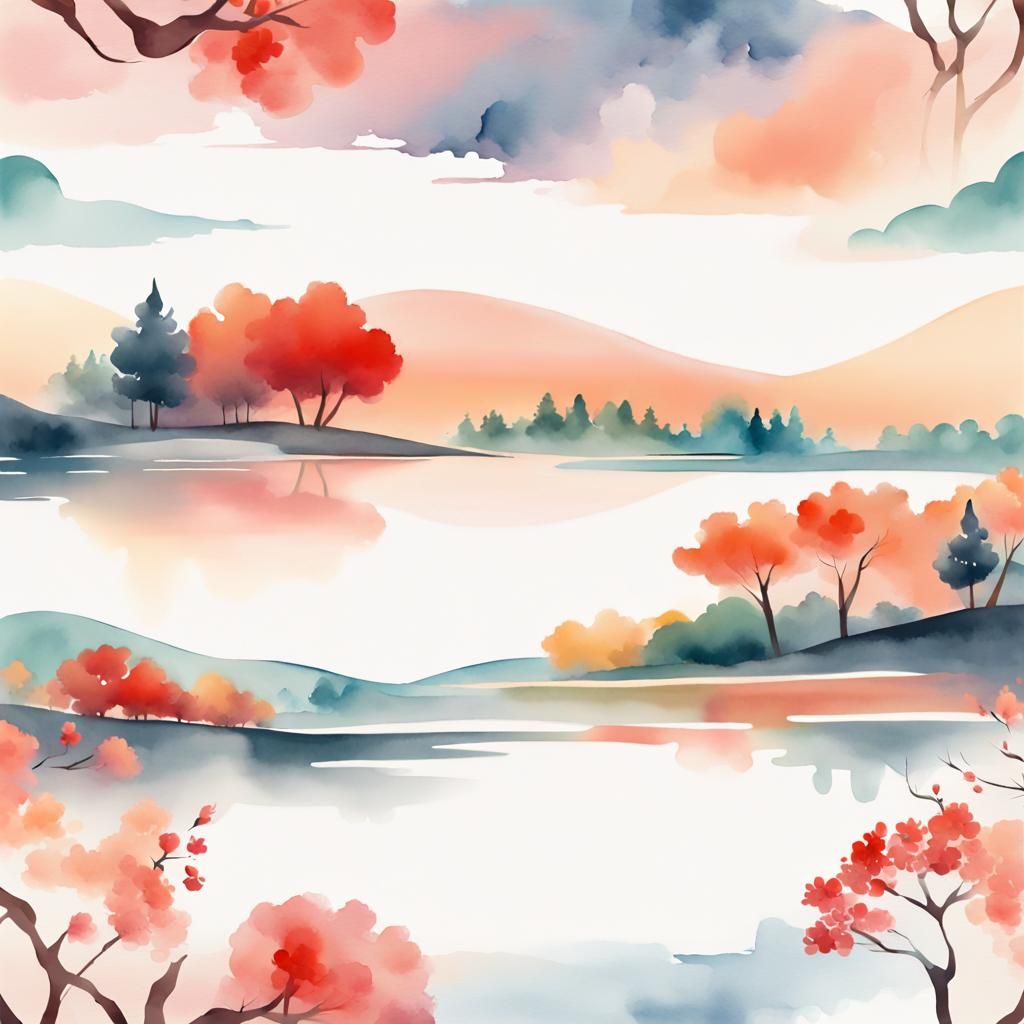 Lunar New Year: French Watercolor Landscape in Chinese Art