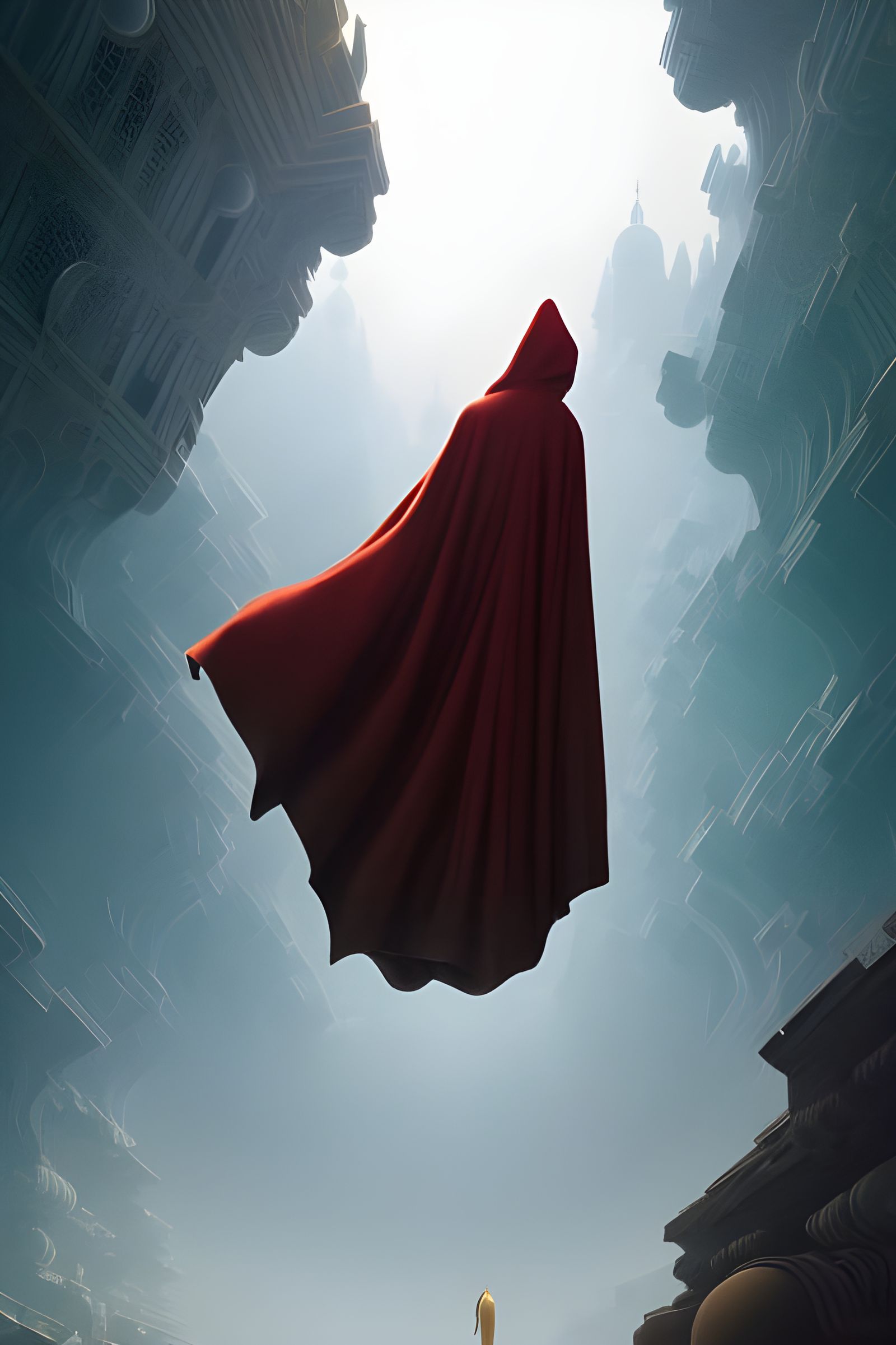 Cloaked Figure in a Geometrically Complex Maze