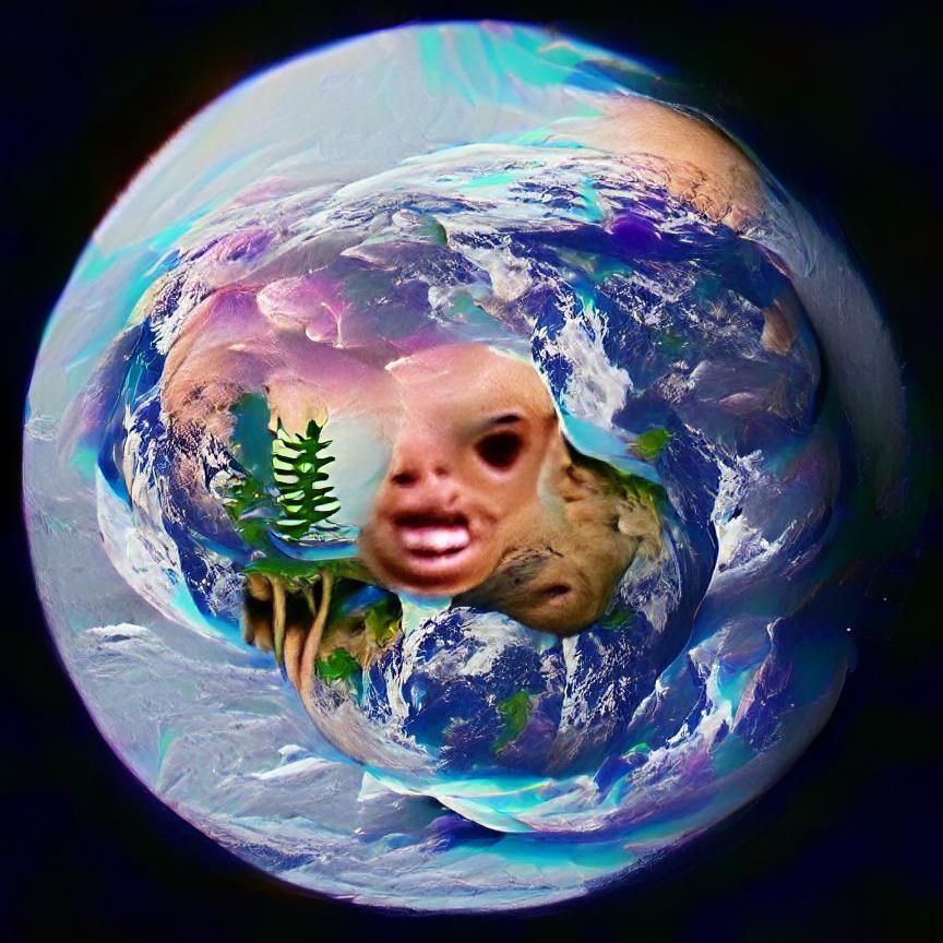 AI Generated Image of Planet Earth