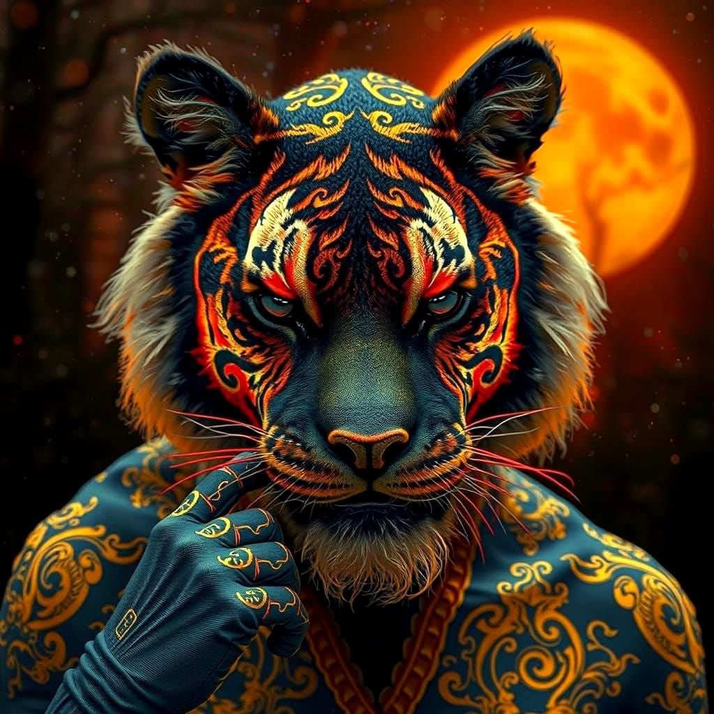 Indonesian's Folklore Manusia Harimau - Tiger Human