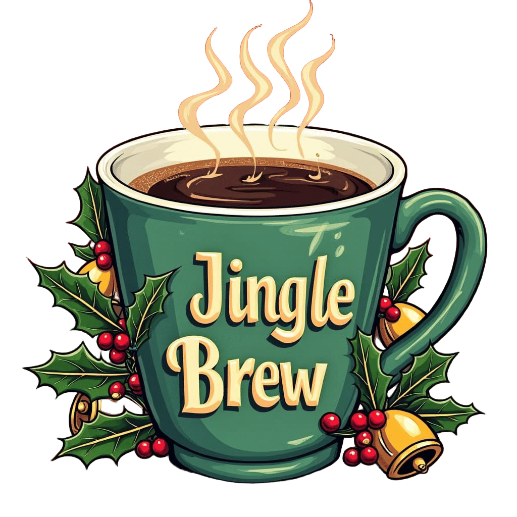 Jingle Brew: Holiday Coffee Cup Illustration