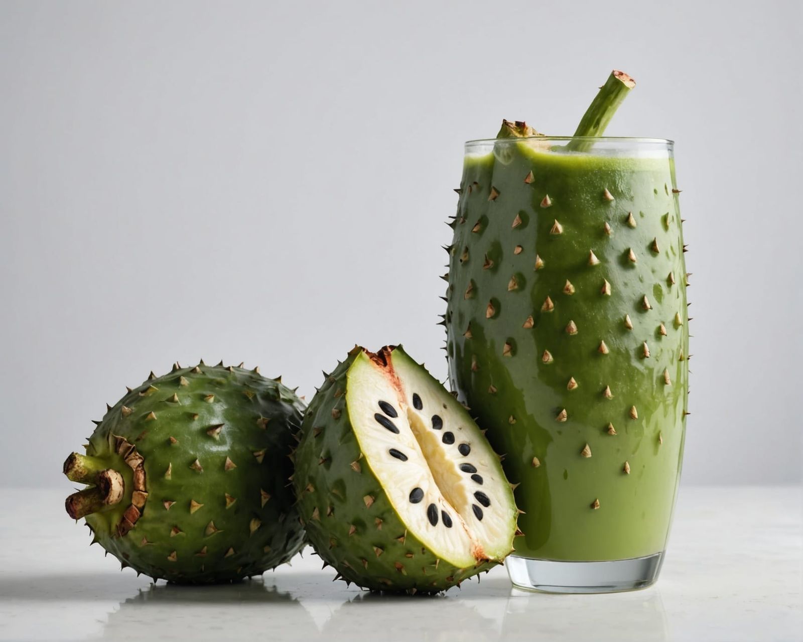 Refreshing Soursop Juice in Natural Light, 8K