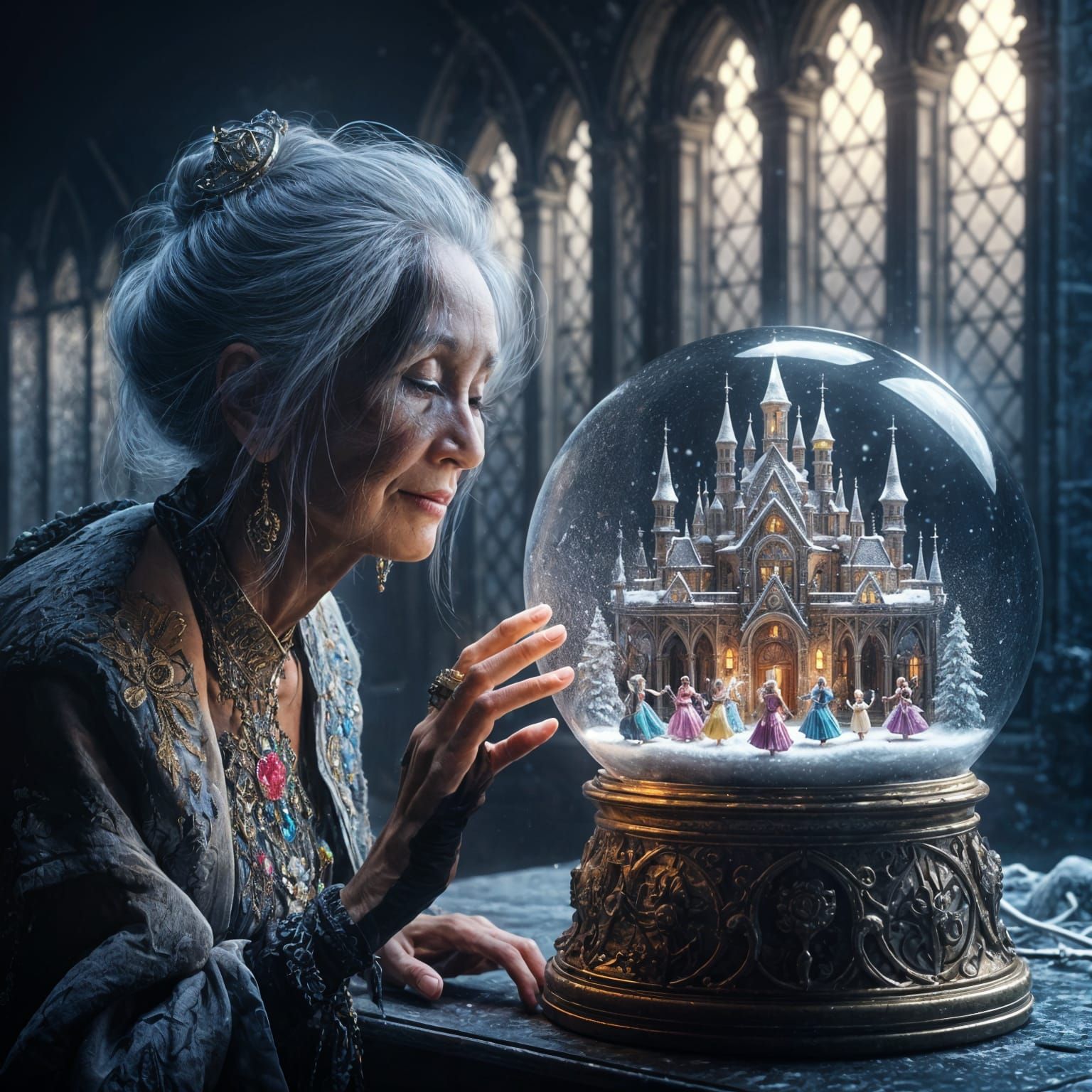 Ethereal Ballerina Contemplates Sugar Plum Fairies