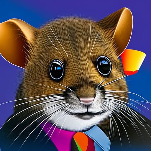 Hyperrealistic Mouse with Steve Jobs Face